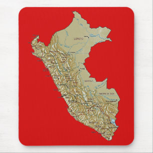 Peru Kaart Mousepad Muismat