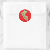 Peru Kaart Sticker (Tas)