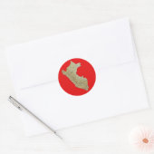 Peru Kaart Sticker (Envelop)