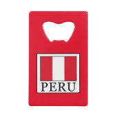 Peru Kredietkaart Flessenopener (Voorkant)