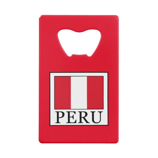 Peru Kredietkaart Flessenopener (Voorkant)