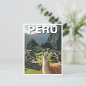 Peru Llama Briefkaart (Staand voorkant)
