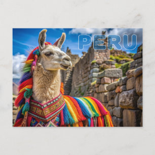 Peru Llama Briefkaart