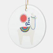 Peru Llama Keramisch Ornament (Links)