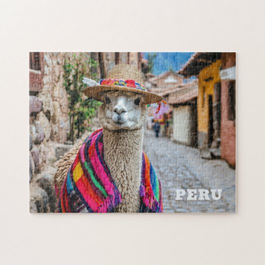 Peru Llama Legpuzzel (Horizontaal)