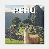 Peru Llama Magneet (Voorkant)