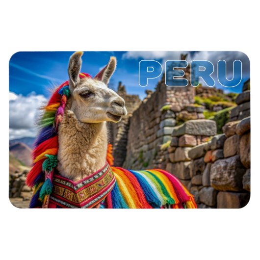 Peru Llama Magneet (Horizontaal)