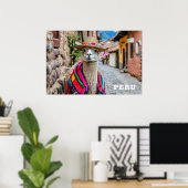 Peru Llama Poster (Thuiskantoor)