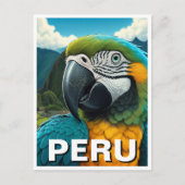 Peru Macaw Briefkaart (Voorkant)