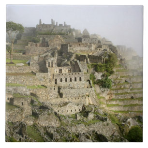Peru, Machu Picchu. De oude citadel van Machu Tegeltje
