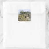 Peru, Machu Picchu. De oude citadel van Vierkante Sticker (Tas)