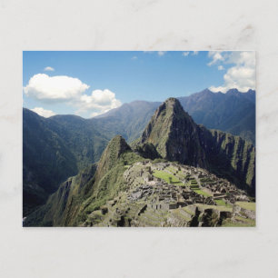 Peru, Machu Picchu, de oude verloren stad van 2 Briefkaart