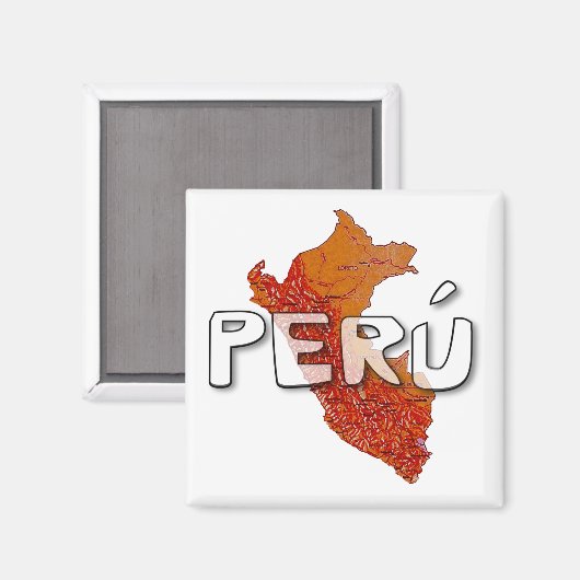Peru Magneet (Voorkant / Achterkant)