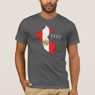 Peru Map Flag Shirt