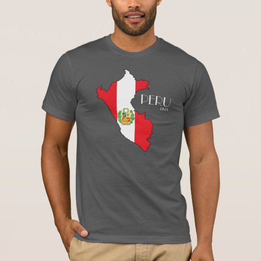 Peru Map Flag Shirt (Voorkant)