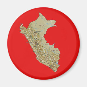 Peru Map Magnet Magneet
