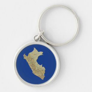 Peru Map Sleutelhanger