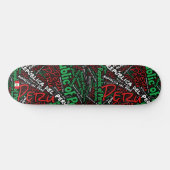 Peru Nationale Trots Woordwolk Skateboard (Horizontaal)