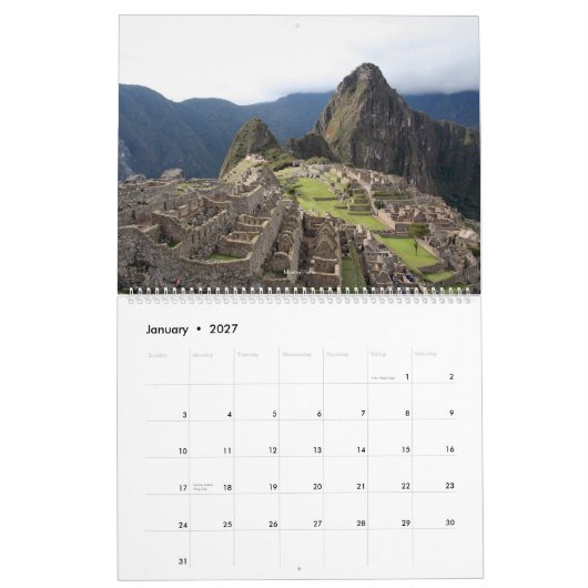 Peru Natuur Agenda Kalender (Jan 2027)