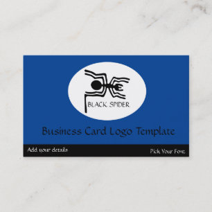 Peru Nazca Lines - Black Spider Logo Visitekaartje