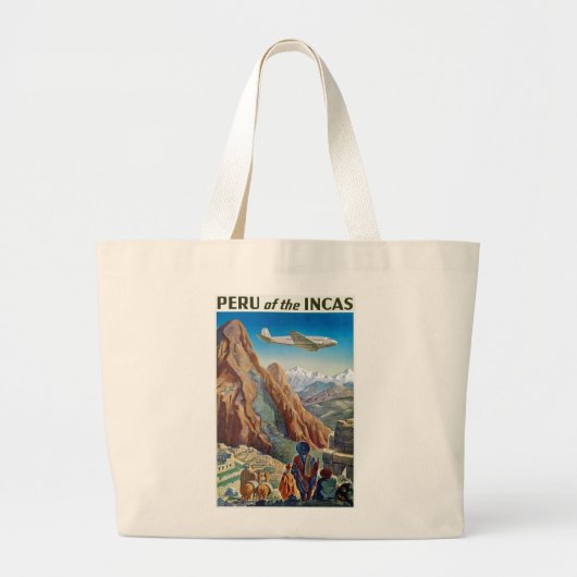 Peru of the Incas Grote Tote Bag (Voorkant)