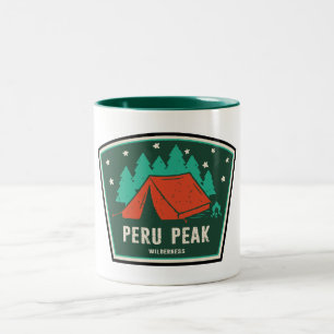 Peru Peak Wilderness Vermont Kamperen Tweekleurige Koffiemok