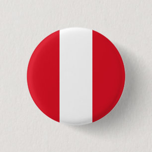 Peru (Peruaanse) vlag Ronde Button 3,2 Cm