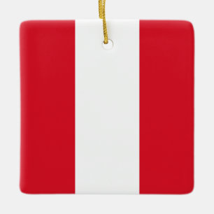 Peru (Peruviaanse) Vlag Keramisch Ornament