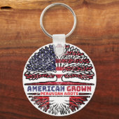 Peru Peruvian US American USA United States Tree Sleutelhanger (Voorkant)