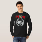 Peru Ping Pong   Peruvian Table Tennis Team Suppor T-shirt (Voorkant volledig)