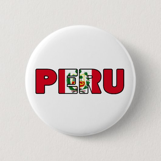Peru Ronde Button 5,7 Cm (Voorkant)