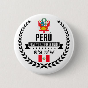 Peru Ronde Button 5,7 Cm