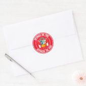 Peru Round Emblem Ronde Sticker (Envelop)