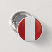 Peru Round Icon-vlag Ronde Button 3,2 Cm (Voorkant /achterkant)