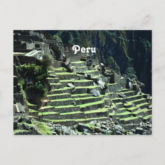 Peru Ruins Briefkaart (Voorkant)