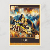 Peru |  schilderij briefkaart (Voorkant)