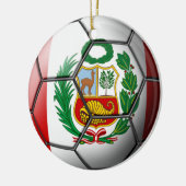 Peru Soccer Ornament (Links)