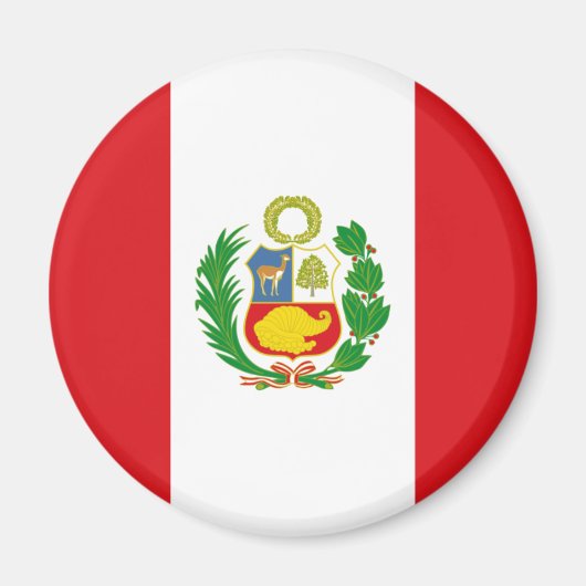 Peru Staat Vlag Magneet (Voorkant)