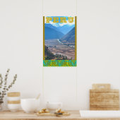 Peru Travel Poster - Incan Sacred Valley (Keuken)