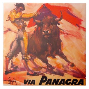 Peru via Panagra Travel Ceramic Tile Tegeltje
