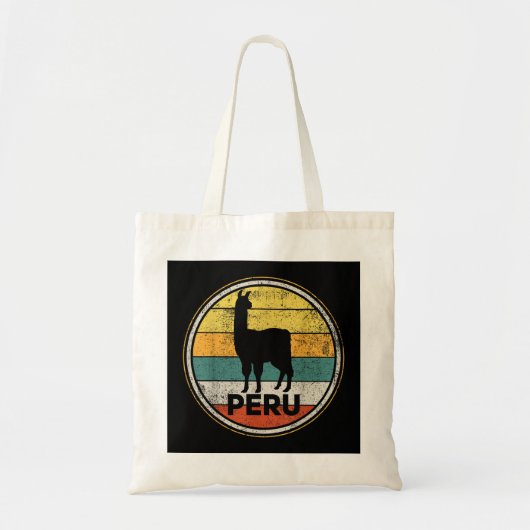 Peru Vicuna Peruvian Retro Tote Bag (Voorkant)