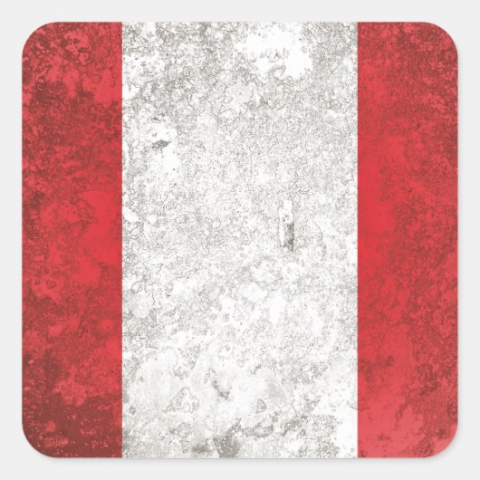Peru Vierkante Sticker (Voorkant)