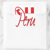 Peru Vierkante Sticker (Tas)