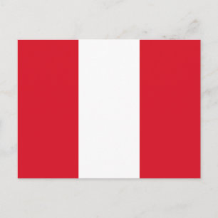 Peru vlag briefkaart