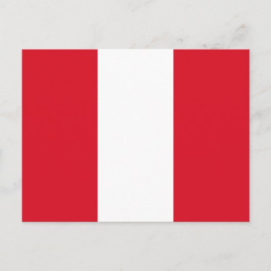 Peru vlag briefkaart (Voorkant)