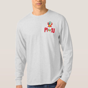 Peru vlag en wapenschild t-shirt