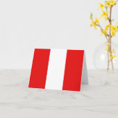 Peru Vlag Notecard Kaart (Gele Bloem)
