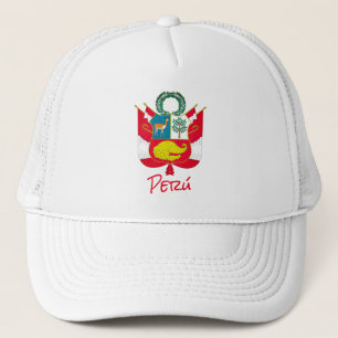 Peru-wapenschild Trucker Pet