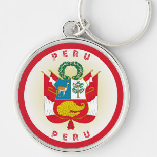 Peruaans Erfgoed Embleem Sleutelhanger