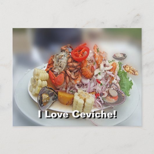 Peruaanse Ceviche! Briefkaart (Voorkant)